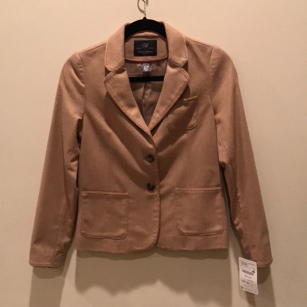 BRAND NEW W TAG Zara Camel Blazer
